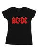 ACDC Womens/Ladies Red Logo Cotton T-Shirt
