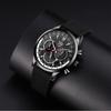 Модные мужские часы класса люкс для мужчин, деловые кожаные кварцевые наручные часы, мужские повседневные спортивные часы с браслетом и светящимися часами