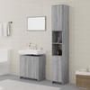 3152717 vidaXL Bathroom Furniture Set 3 Pcs Sonoma Grey