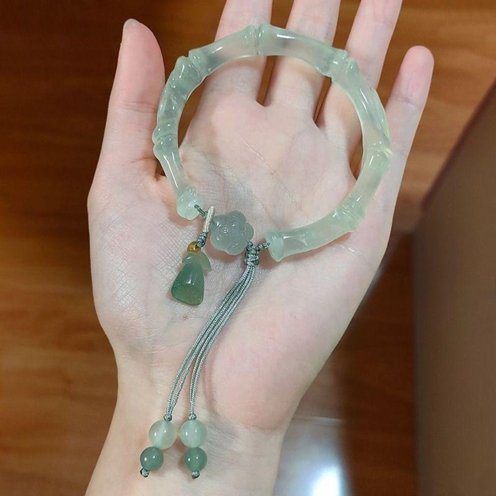 58mm White Moonlight Bracelet Trendy Chinese Ancient Bracelet Cold Hand Ornaments Friend Gift