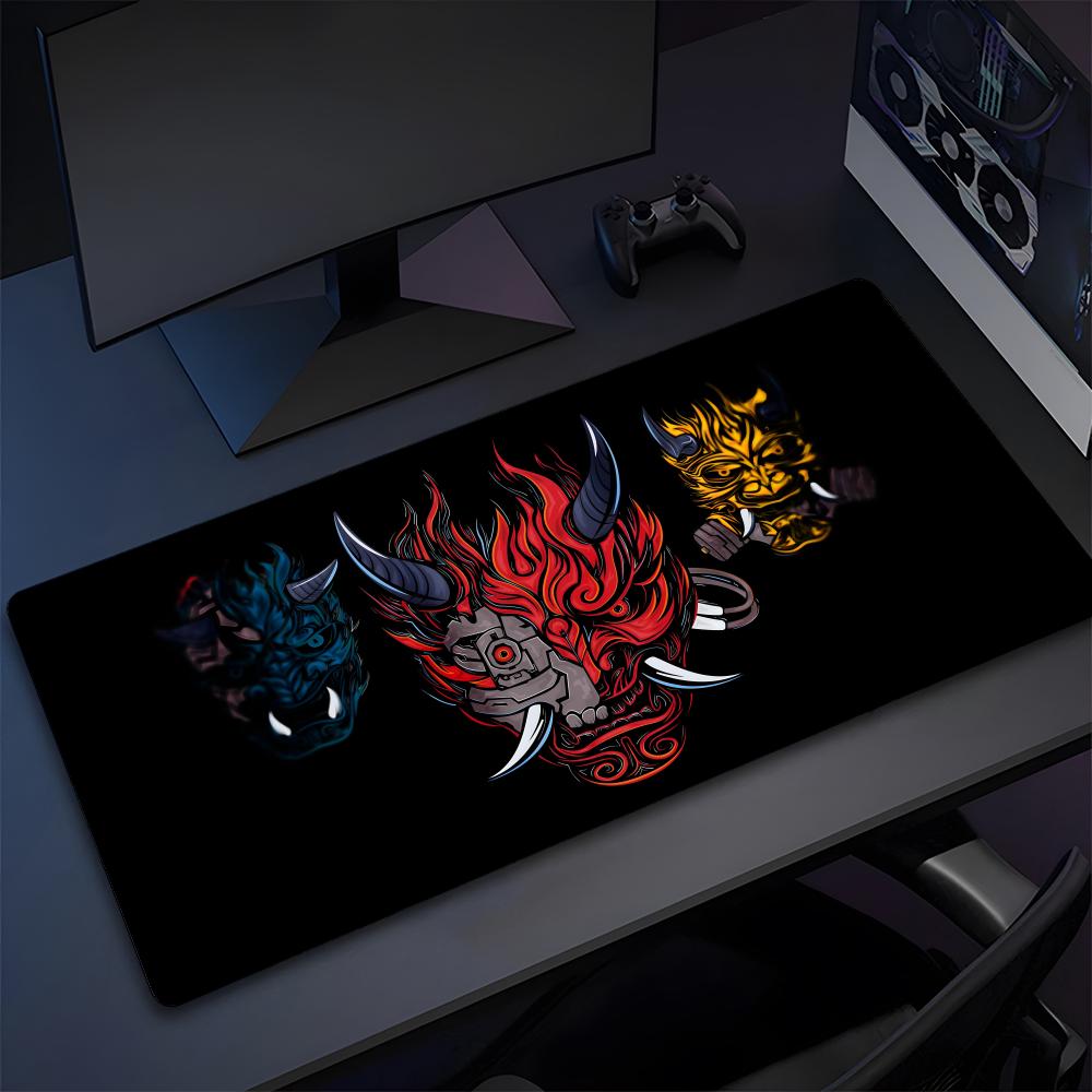 Japanese Oni Mask Mouse Pad High Quality Natural Rubber Mouse Pad The Most Professional Washable Laptop Mouse Pad