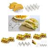 Premium Food Grade Stainless Steel U-shaped 2-slot Taco Rack For Tables