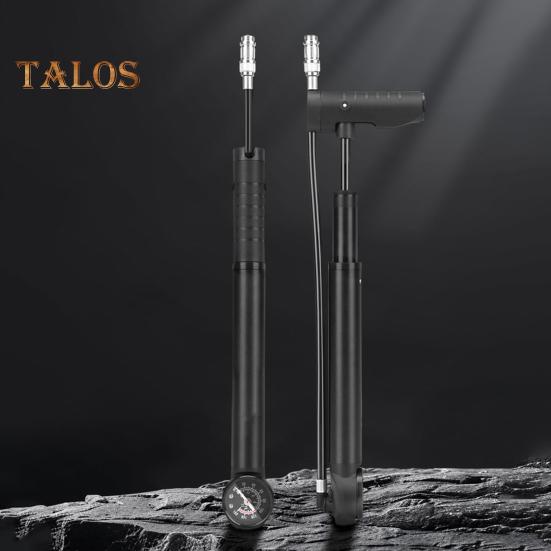 Мини-велосипедный насос с креплением для манометра 160 фунтов на кв. дюйм, алюминиевый сплав, универсальный, для накачивания шин горного велосипеда, шоссейный, портативный, воздушный насос