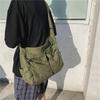 Холщовые сумки на плечо большой вместимости, однотонные мягкие джинсовые сумки для отдыха или путешествий для женщин, модные сумки, зимняя посылка 2020