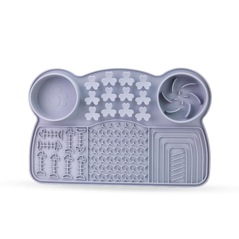Silicone Pet Lick Mat & Slow Feeder with Suction Cups