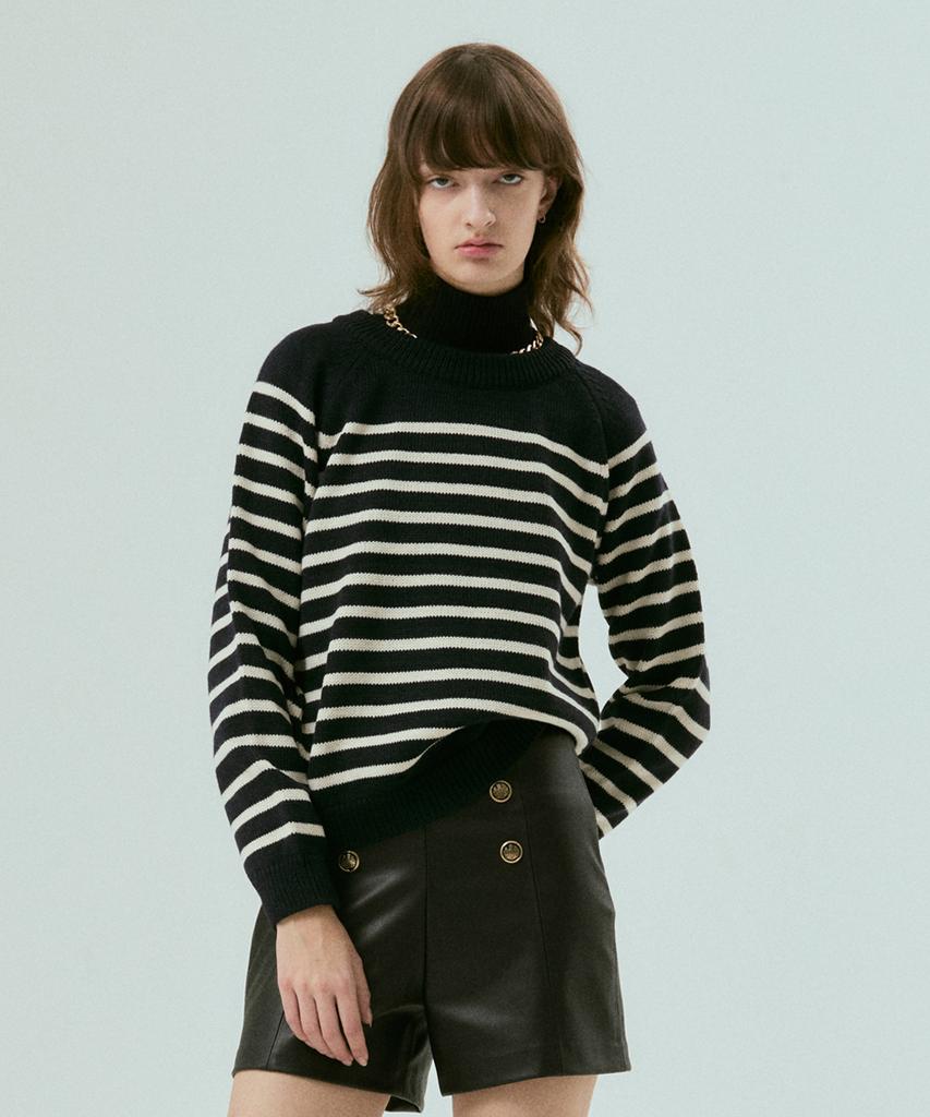 SILN Raglan Stripe Knit (Navy)