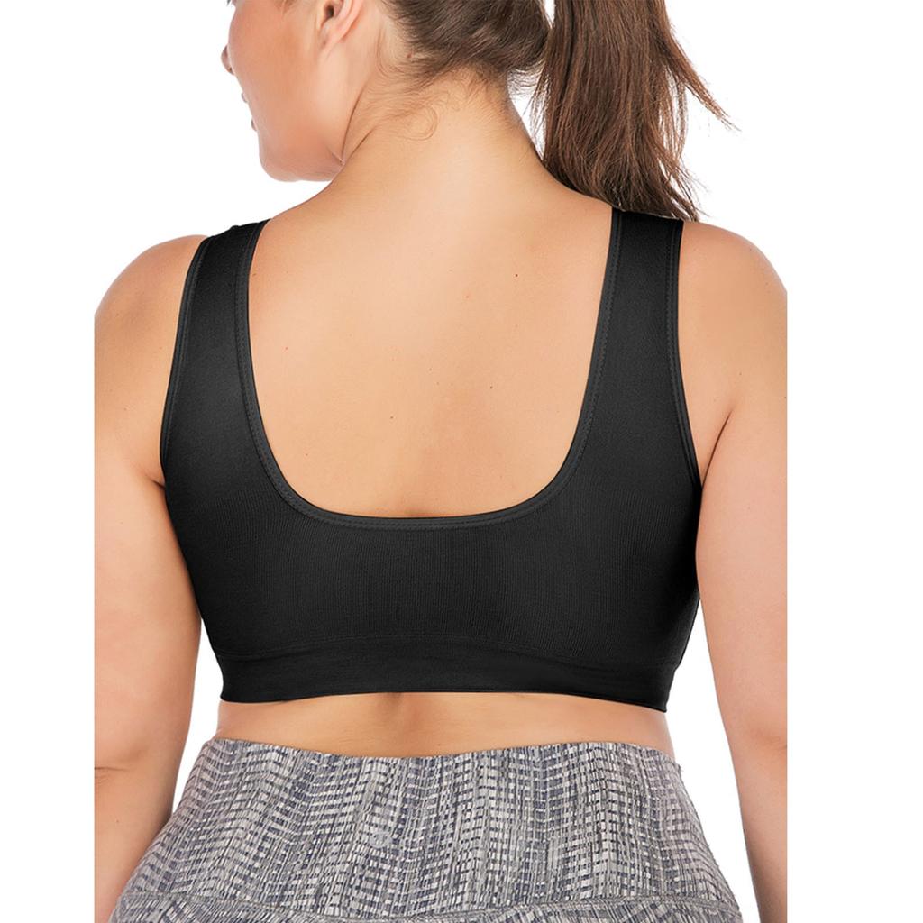 Women's Solid Color Plus Size Sports Bra No Steel Rim Yoga Underwear