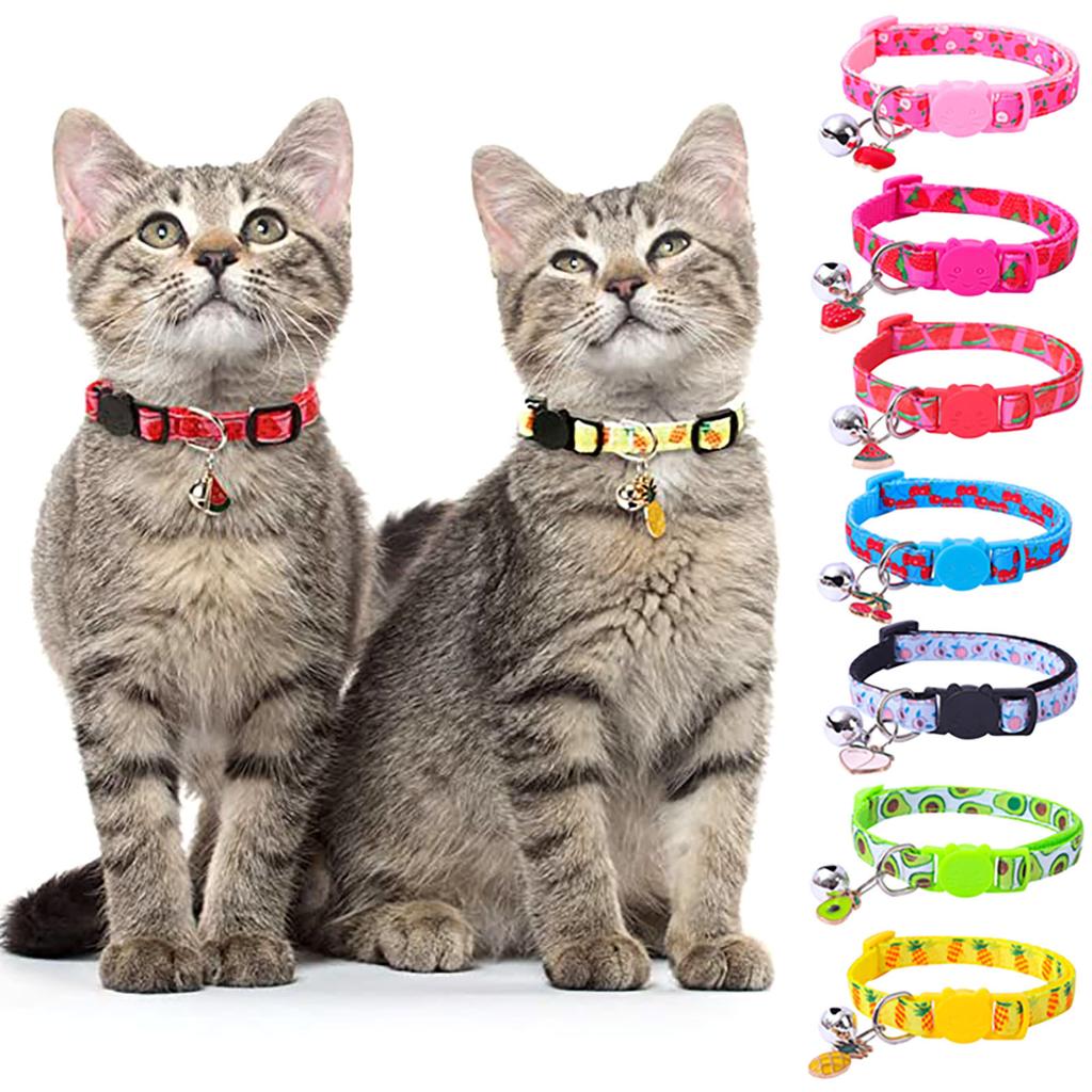 Pet Ribbon Fruit Cat Collar With Fruit Accessories Bell Pet Collar