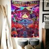 Custom Gravity Falls Wall Hanging Printed Fabric Blanket Decorative Tapestries for Bedroom Living Room Home Decor