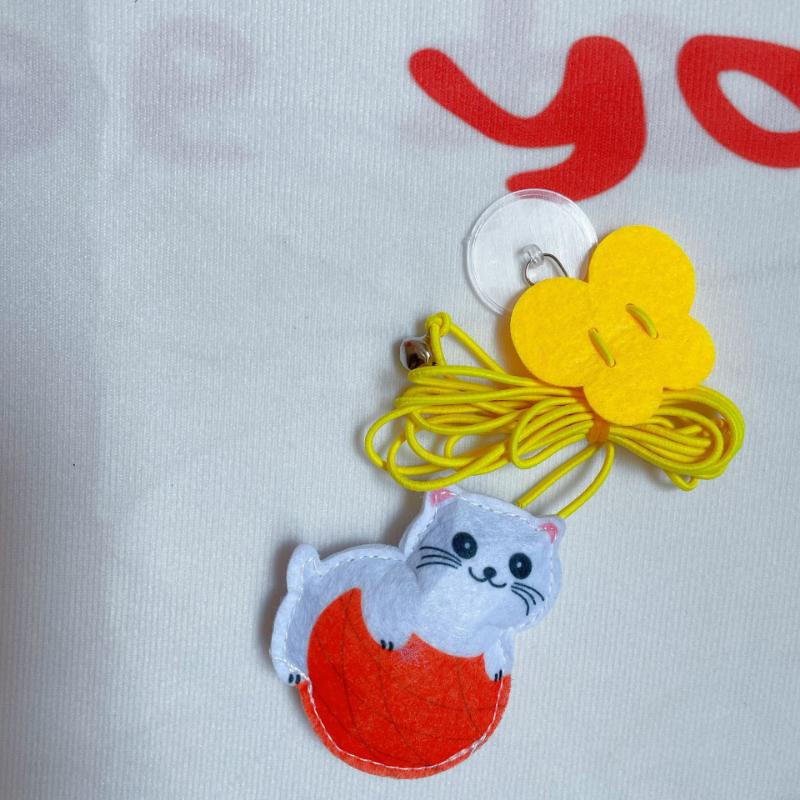 Simulation Caterpillar Cat Toy Cat Scratch Rope Mouse Funny Self-hey Interactive Toy Retractable Hanging Door Type Pet Supplies