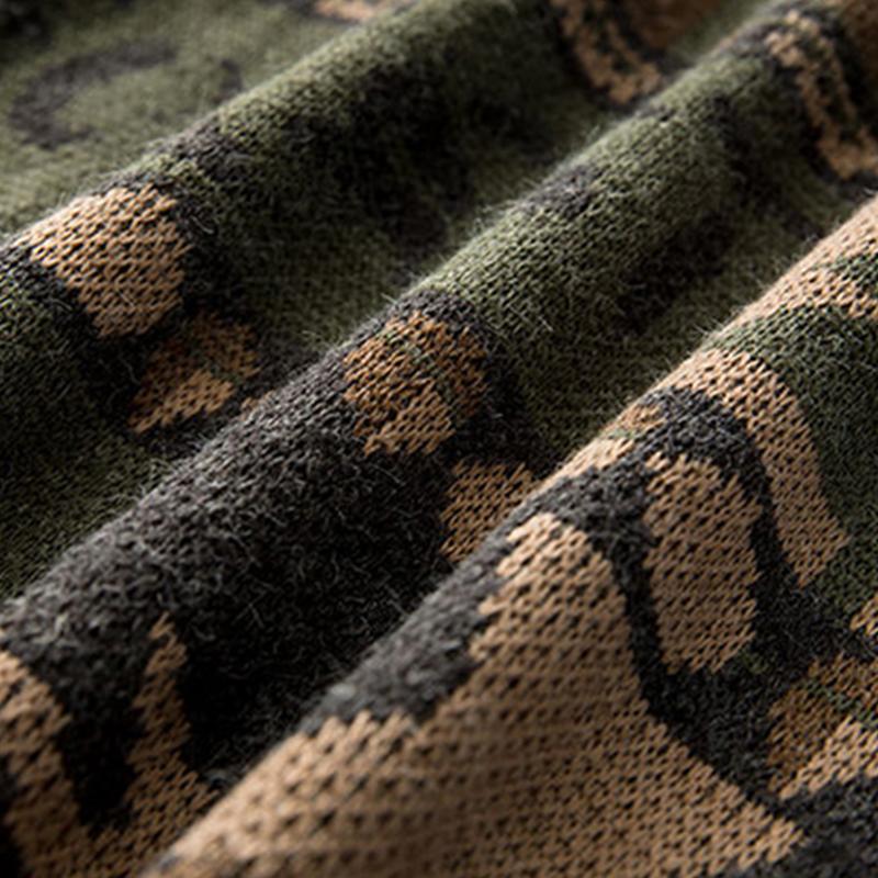 Winter Vintage Sweater Men Japanese Cute Bear Women Knitted Sweater Pullover Hip Hop Harajuku Streetwear Men Clothing Tops