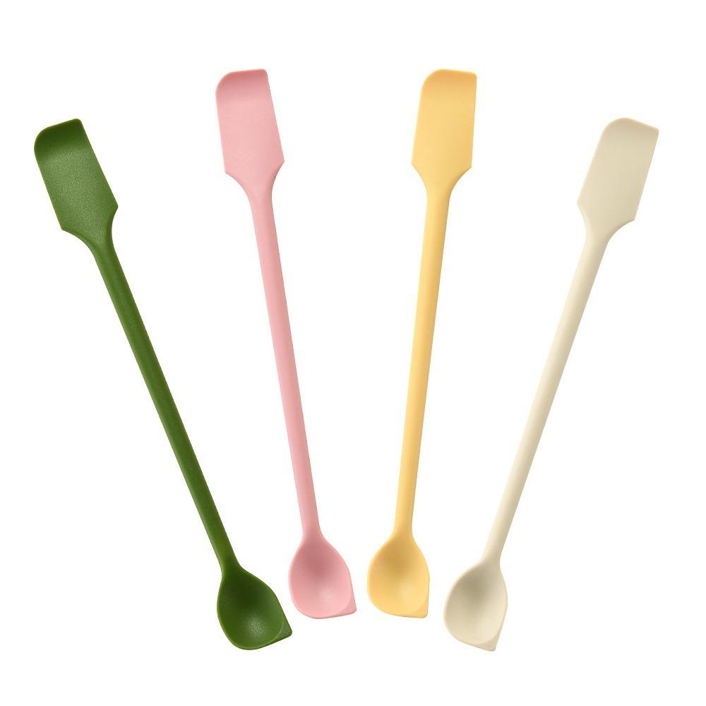4Pcs Lengthened Silicone Spatula Set Heat Resistant Butter Spreader Jam Scraper Cake Cream