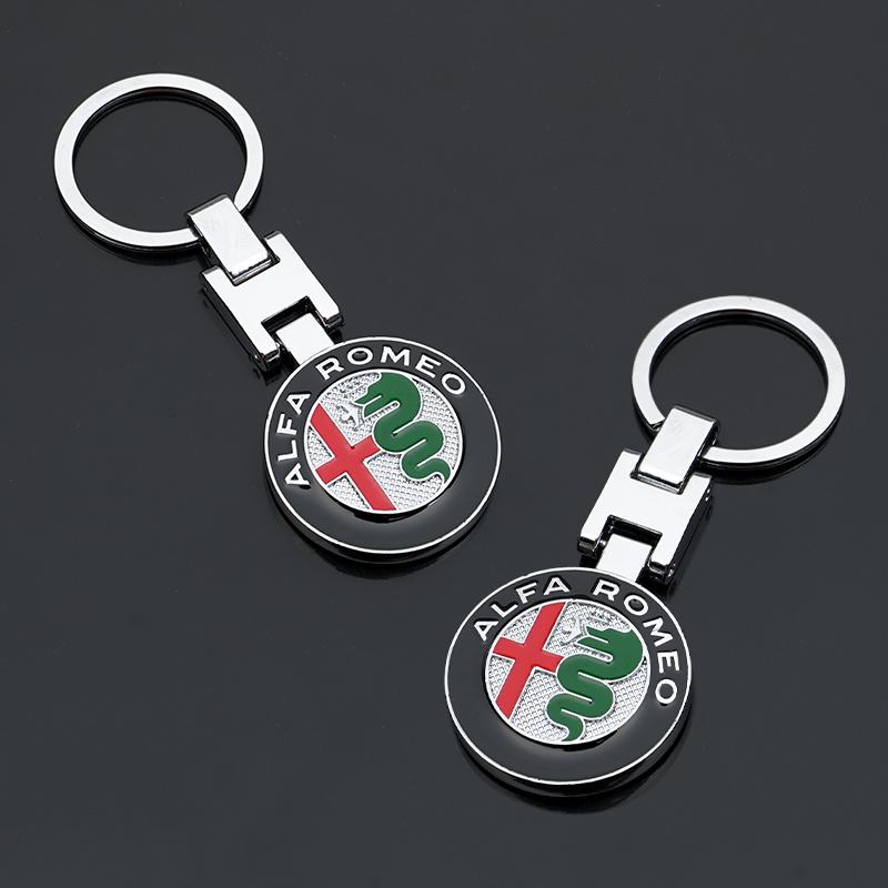 2026 Горячий Высококачественный Металлический Автомобильный Логотип Alfa Romeo Брелок для Ключей Аксессуары для Салона Автомобиля Для Alfa Romeo 4C 159 166 Spider Giulia