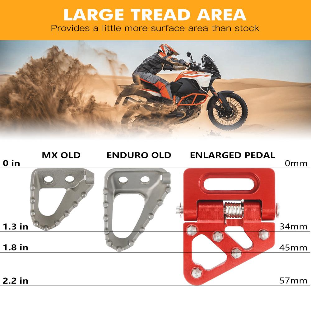 Для Beta RR 300 Xtrainer 300 2013-2023 RR 200 RR 250 RR 390 RR 430 RR 450 RR 480 RR 500 Складная накладка на педаль тормоза Для KTM EXC 300