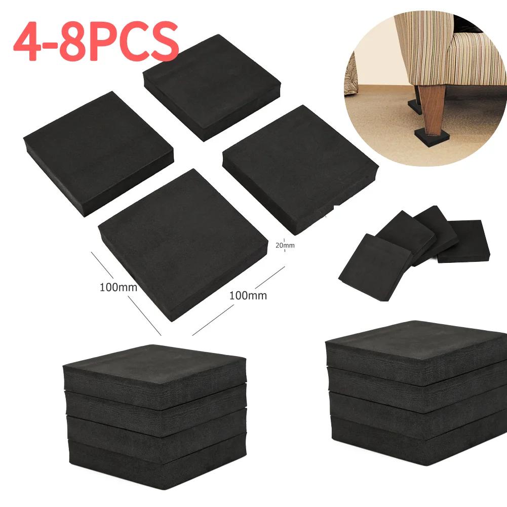 4-8pcs Rubber Pads For Chair Legs Anti Slip Mat Bumper Damper Silent Quality Square Self Adhesive Table Feet Protector Hardware