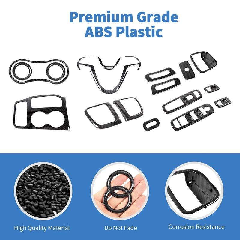 Декоративная панель рулевого колеса ABS, наклейка на приборную панель, подходит для Jeep Grand Cherokee 2016-2021, аксессуары для интерьера