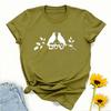 Jewish Hebrew Symbols for Religious Gift for Hanukkah Celebration Tee Simple Style Printed Tshirt Tops Regular Short Sleeve