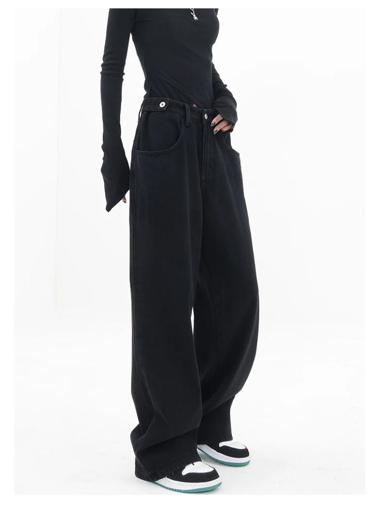 Summer New American Vintage Women Flare Jeans Camouflage High Waist Street Casual Trousers Baggy  Hip-hop Denim Pants Y2K