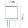 TOOCKI TCT67-34B1 67W Fast Charger Digital Display USB-A USB-C Port Power Supply with Retractable