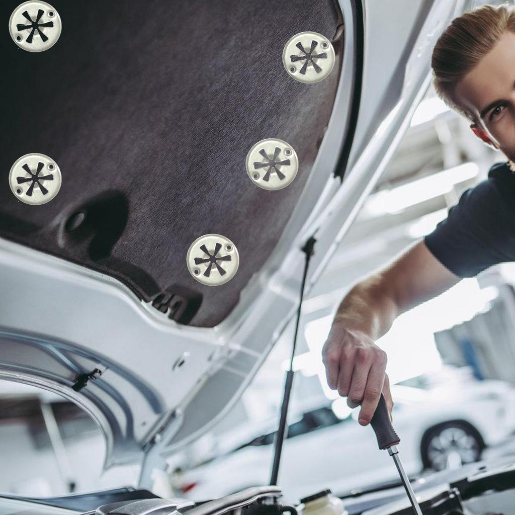 Зажимы для теплозащитного экрана Зажимы для теплозащитного экрана выхлопной системы Металлические стопорные звездообразные шайбы Крепления для теплозащитного экрана днища 30 мм