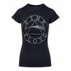 Womens/Ladies Diamante Circle Logo T-Shirt