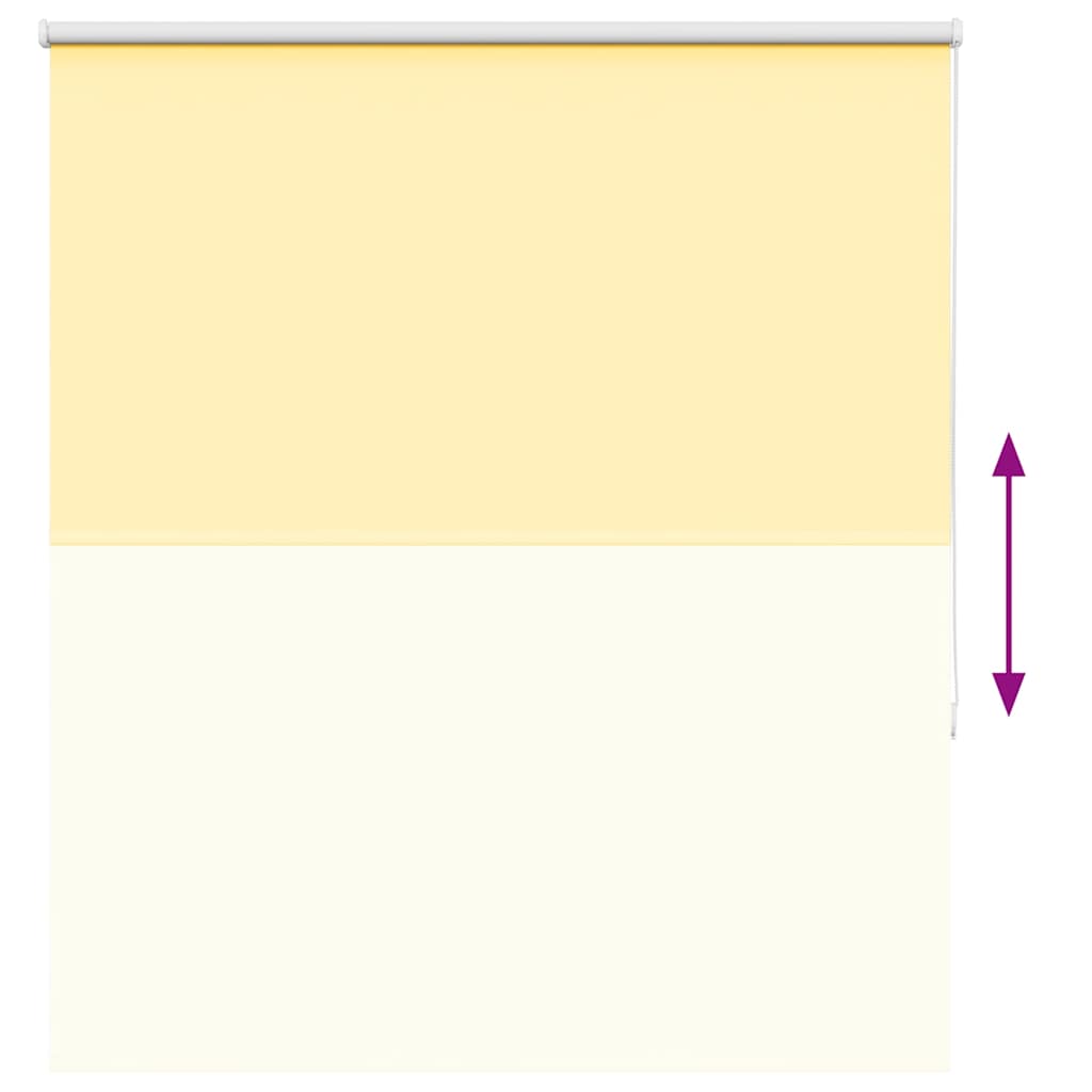 Blackout Roller Blind Yellow 120x175 cm Fabric Width 116.6 cm Polyester