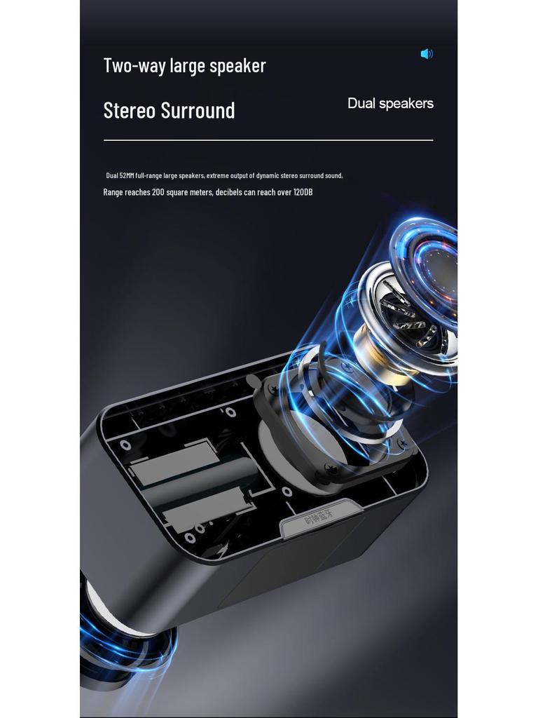 S7 Мини Bluetooth-динамик с зеркальными часами, будильником, FM-радио, слотом для карты, длительным временем работы от батареи, высокой громкостью и функцией голосового вызова