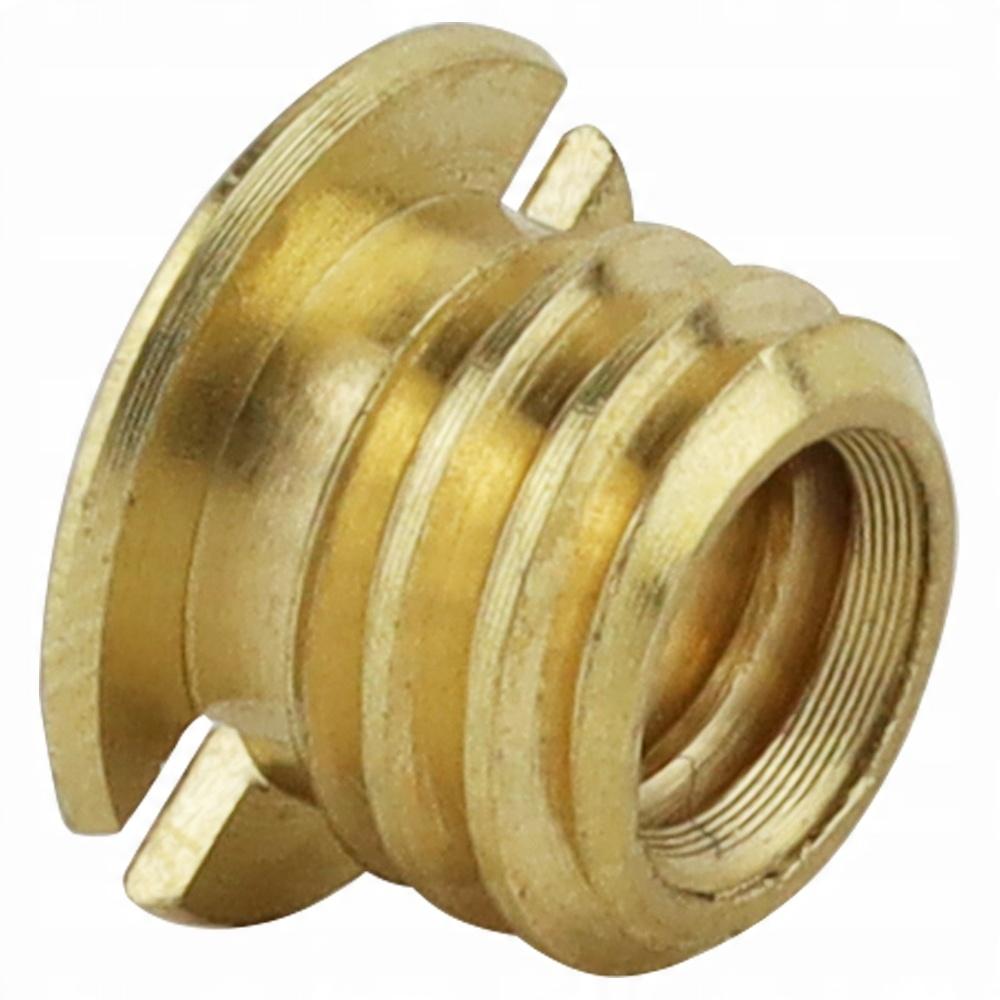 Threaded nut, adapter, reduction, 3/8" to 1/4" copper, 7.5 mm