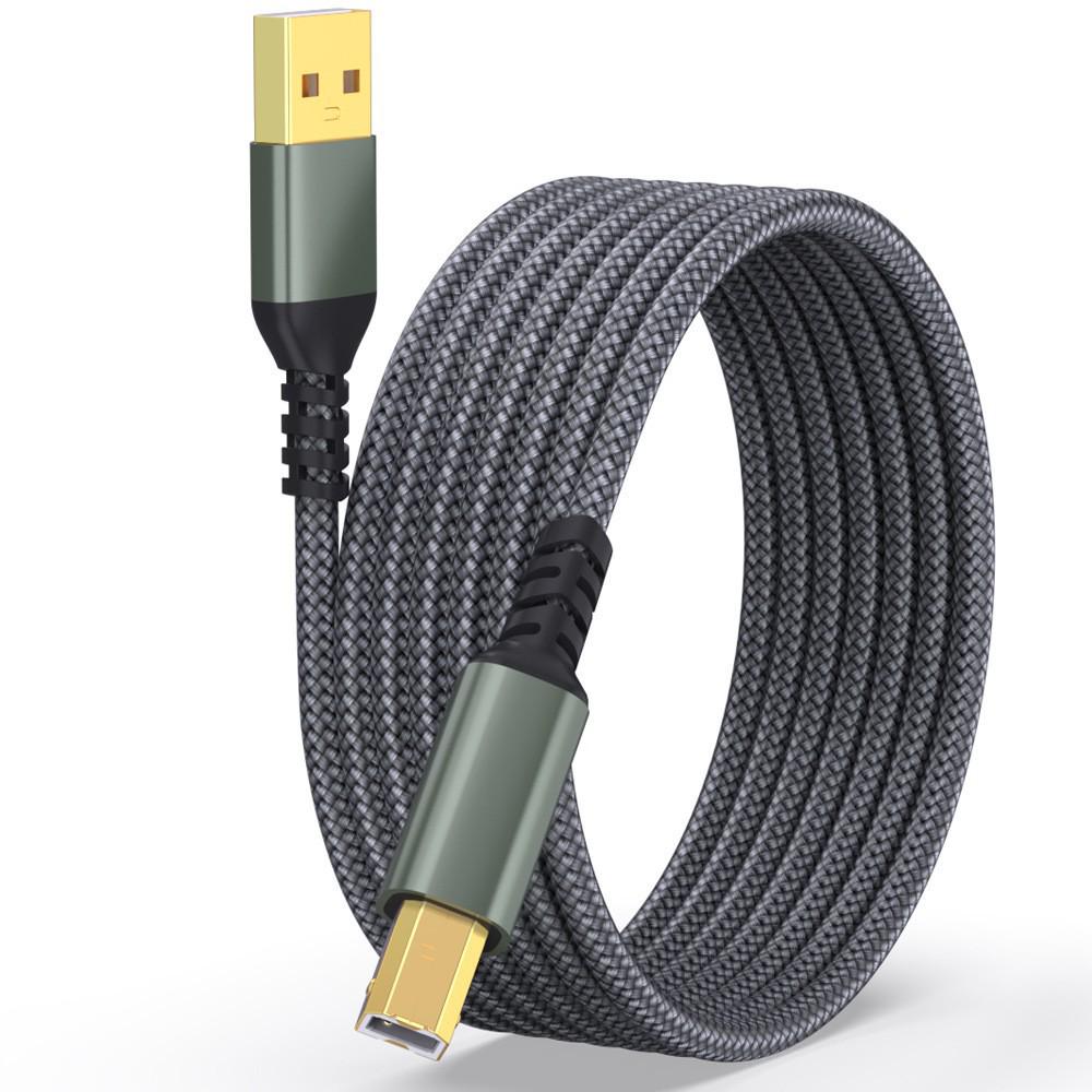 Позолоченный USB-кабель для принтера Type-C/B (папа)