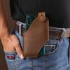 Чехол для телефона EDC из натуральной кожи - мужской защитный чехол для ношения на талии
