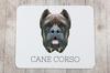 Cane Corso Italiano -Geometryczna Podkładka Ze Zdjęciem I Napisem Pod Mysz Art-Dog