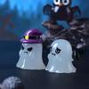 Cartoon Halloween Luminous Ghost Figurines Pumpkin Owl DIY Noctilucent Ghost Ornaments Resin Crafts Festival