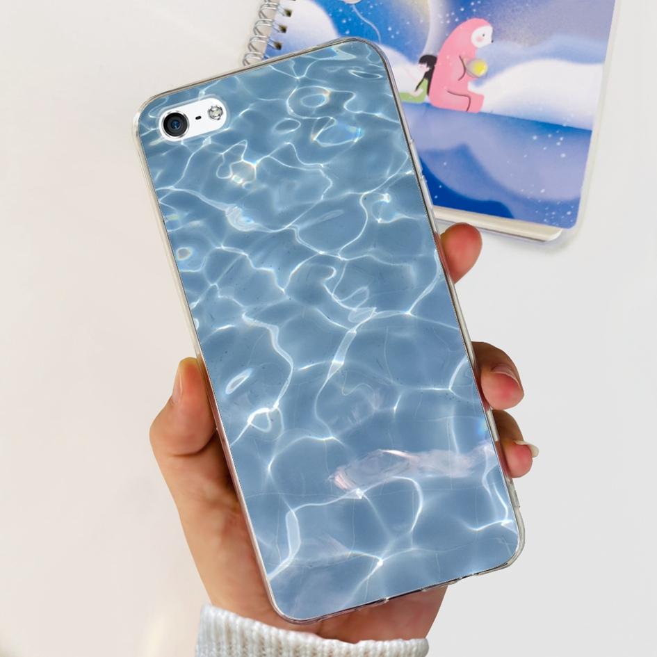 For iPhone 5 5S Case Fashion Astronaut Art Painted Shockproof Soft Cover For iPhone SE 2016 2020 SE2 TPU Funda on iPhone5 Bumper