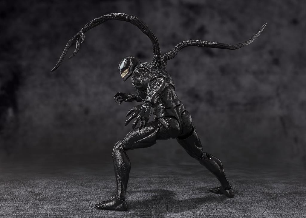 НАЦИОНАЛЬНЫЕ ТАМАШИИ SHFiguarts Venom (Веном: Последний танец) приблизительно. 190 мм окрашенная подвижная фигурка из ПВХ и АБС