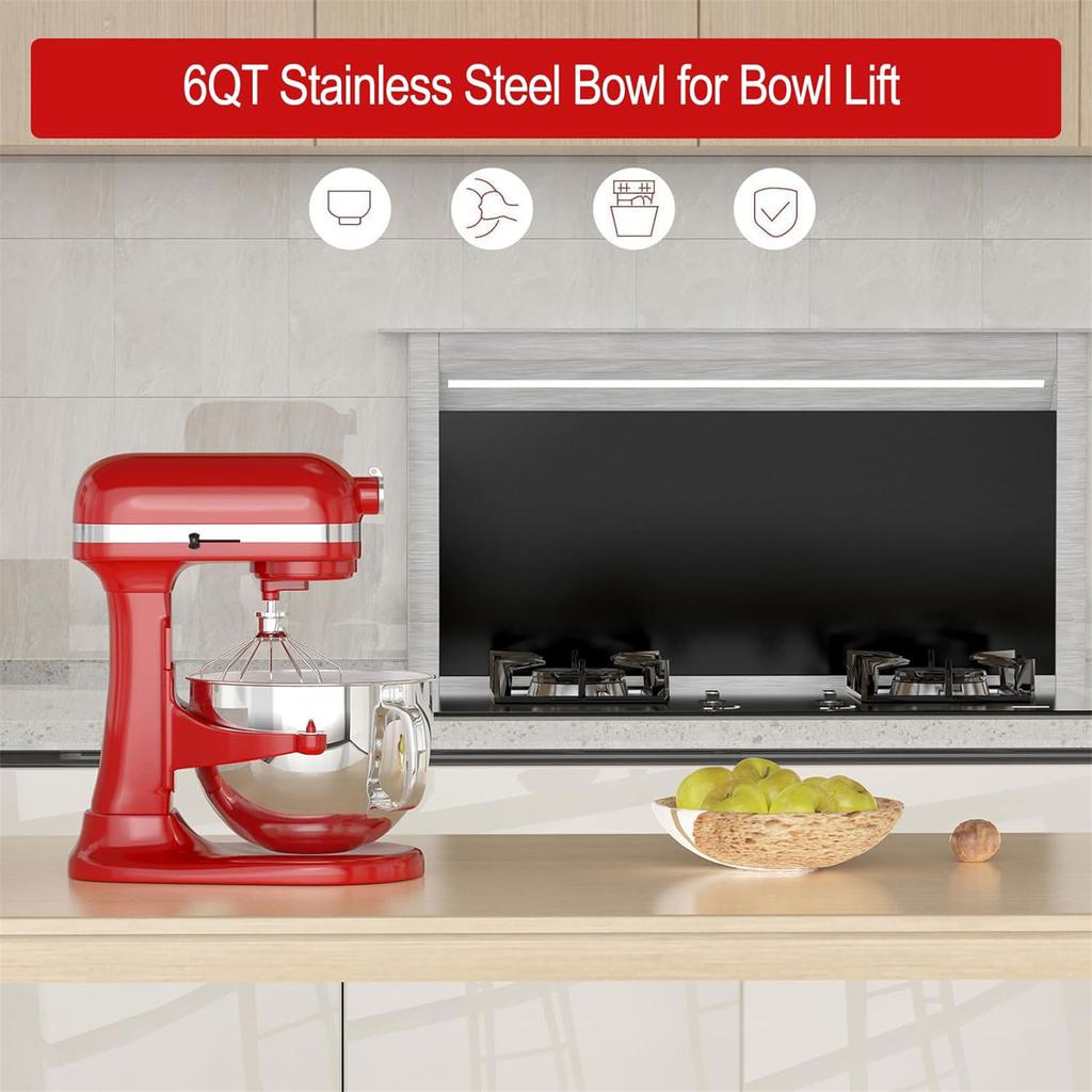 Блендер Смесительная чаша Чаша для смешивания из нержавеющей стали Чаша для миксера Аксессуары для кухонного комбайна Материал из нержавеющей стали для миксера