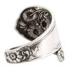 Yousheng Ложка подсолнуха Регулируемое кольцо Boho Винтажное кольцо на палец Выдвижная лента для женщин и мужчин ювелирные изделия