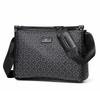 Li Shen Men's Plaid PVC Crossbody Bag