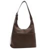 [Lotte Raka] Tote Bag Shoulder Bag Shoulder Handbag Handbag Lightweight PU Leather Ladies Men's Commuting Bag Large Capacity Bag Plain Color (coffee)
