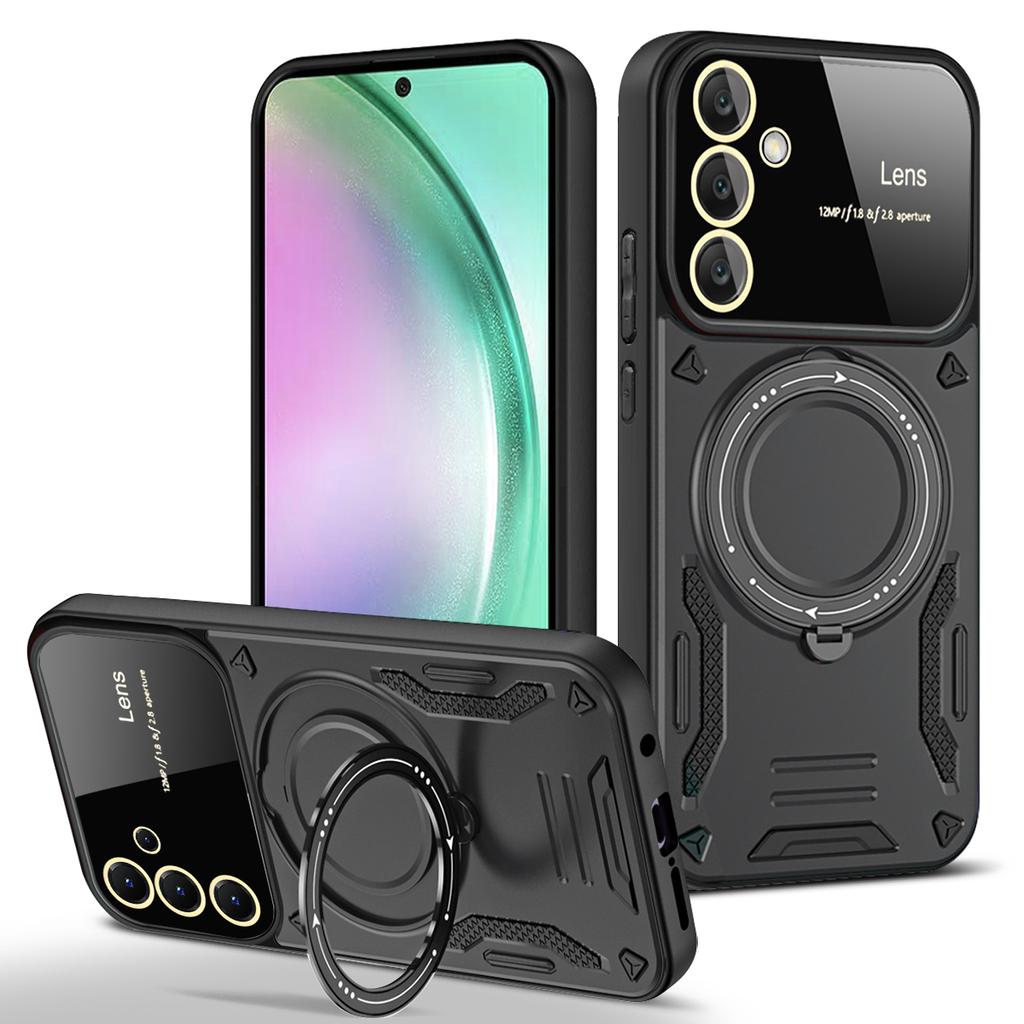 Чехол Magsafe с магнитным кольцом для телефона Samsung Galaxy A16 A26 A36 A56 A06 с беспроводной зарядкой, противоударный защитный чехол