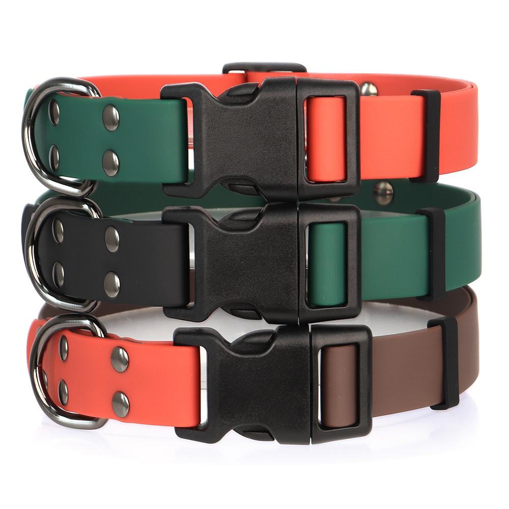 Водонепроницаемый ПВХ ошейник для собак, регулируемые ошейники для плавания собак, прочное ожерелье для домашних животных для маленьких, средних и больших собак, питбуля, лабрадора, мопса