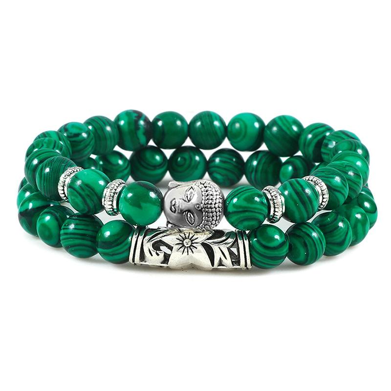 2 шт. Натуральный камень Черная лава Тигровый глаз Выветрившийся камень Браслет-шарм Нить Украшения Для пар Расстояние Сова Бусины Браслеты