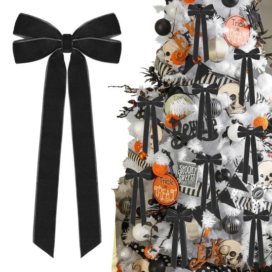 12 шт. Рождественские бархатные банты, деревенские винтажные бархатные ленточные банты для DIY поделок, упаковки подарков, гирлянды для елки, венка, рождественского украшения