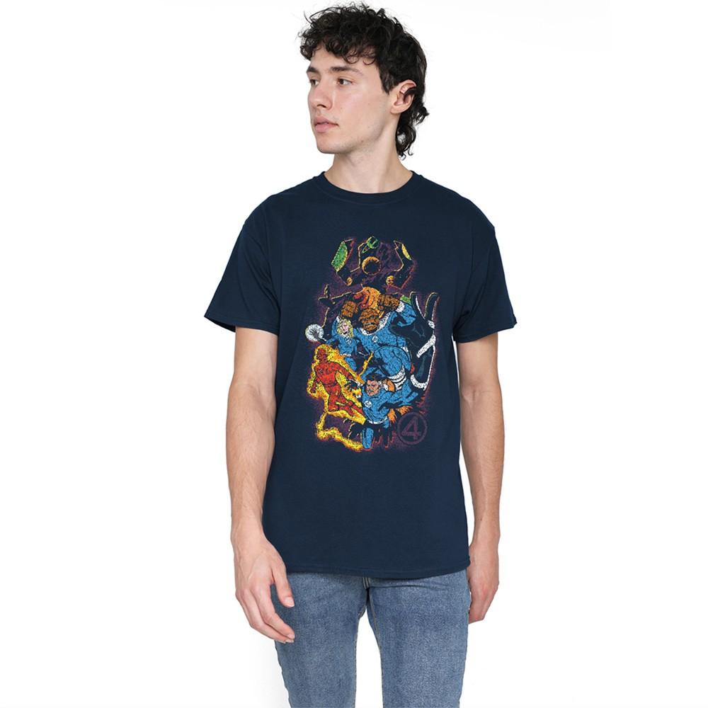 Marvel Fantastic Four Cosmic Heroes & Villains Unisex T-Shirt S-5XL, Navy