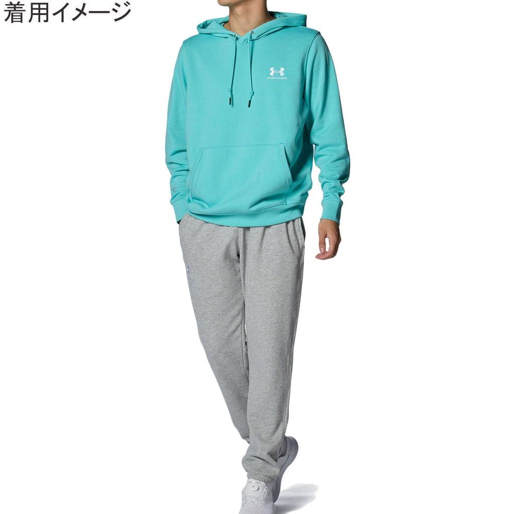 Худи UA ESSENTIAL TERRY Радиальный бирюзовый L [Under Armour] //