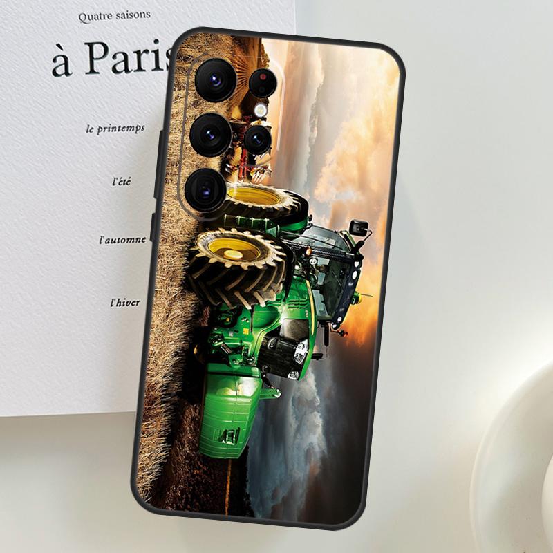 Farm Vehicle Tractor Phone Case For Samsung Galaxy S25 Ultra S9 S10 S20 S21 S22 S23 S24 Plus S24 FE Cover Shell