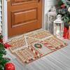 Christmas Outdoor Floor Mat For Front Door Holiday Door Mat Christmas Decor Non-Slip Winter Mat Holiday Decorations Doormat