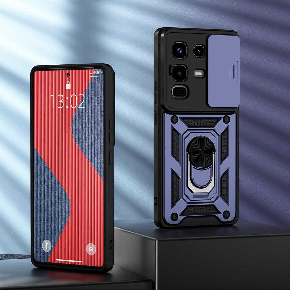 KEYSION Противоударный чехол для Infinix Note 50 Pro+ 50S 50X 5G Защитное кольцо для камеры-слайдера Чехол для телефона для Infinix Note 50 Pro 4G