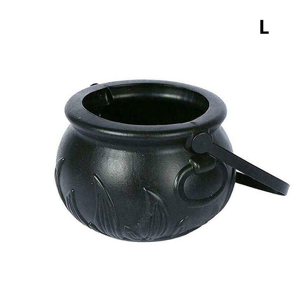 Plastic Mist Smoke Fog Halloween Decoration Halloween Cauldron Witch Barrels Party Prop Skull Jar
