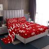 Набор постельного белья из четырех предметов с рождественским узором, украшение для спальни, общежития