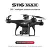 Новый Дрон S116 MAX WIFI FPV ESC HD камера 360° для предотвращения препятствий бесщеточный двигатель с дистанционным управлением Квадрокоптер игрушка в подарок для детей